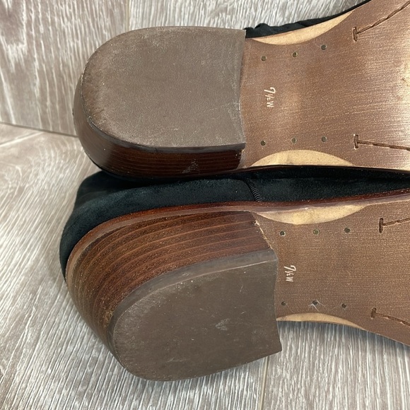 Sam Edelman Black Suede Leather Petty Ankle Bootie 7.5W - Picture 12 of 15